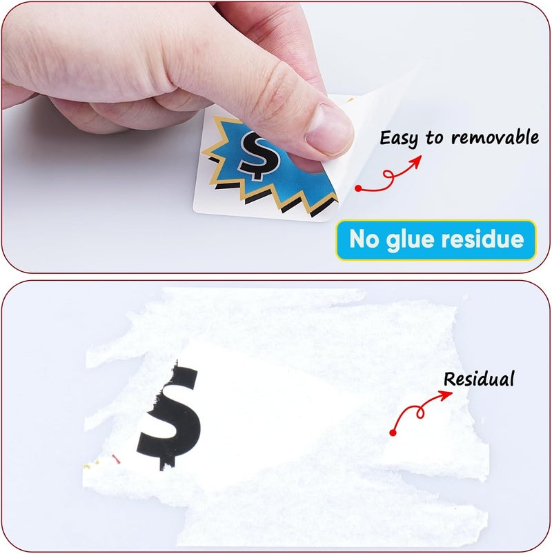 labelon 300 Pcs Garage Sale Stickers, (2"x3") Removable Adhesive Price tag Stickers for Yard Sale, Price Labels for Retail, Annual Community, Flea Market (Blue) - Image 3